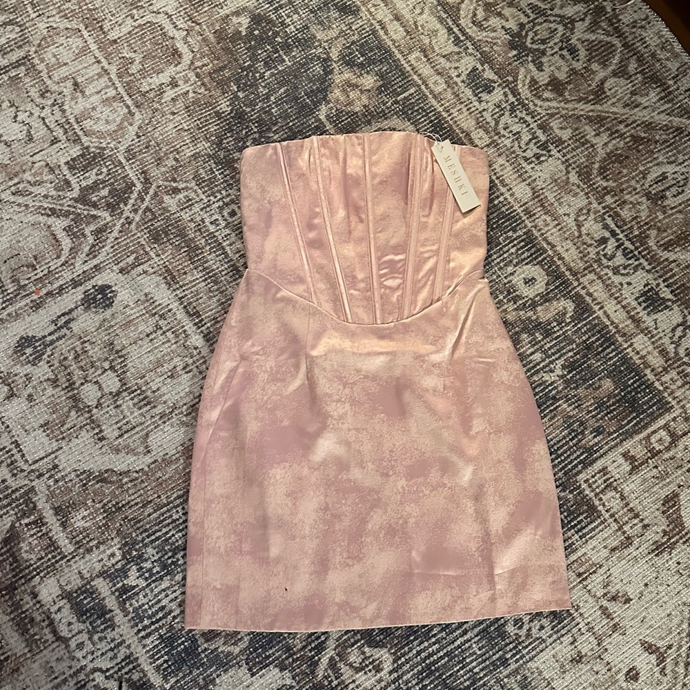 MESHKI Strapless Corset Dress S